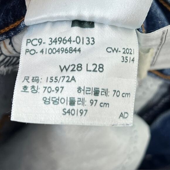 Levi’s Wedge Straight High Waisted Jeans 28 Distressed Button Fly - Picture 4 of 7